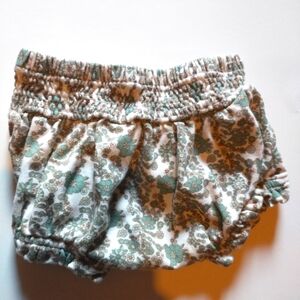Kate Quinn Teal Floral bloomers 6-12m